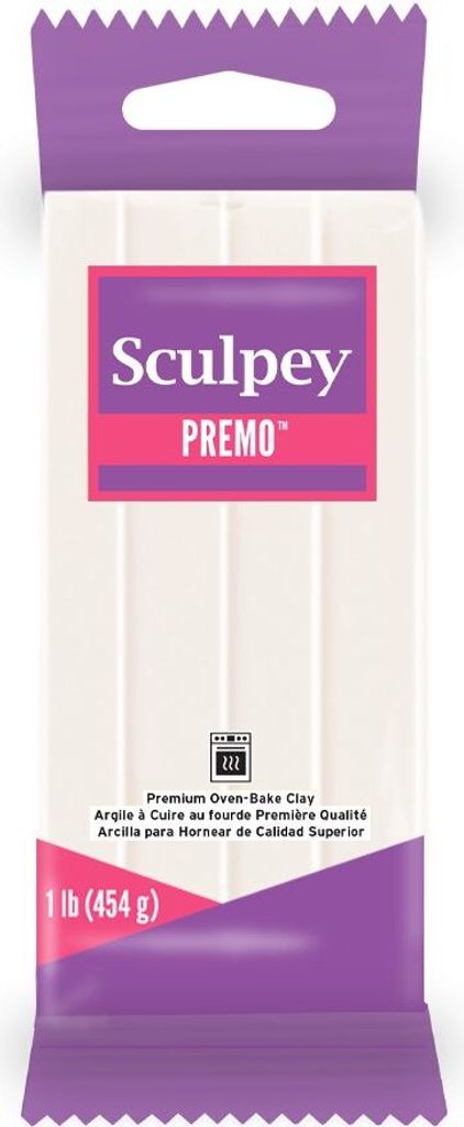 Sculpey PREMO 454g weiß transparent - 1 Stück