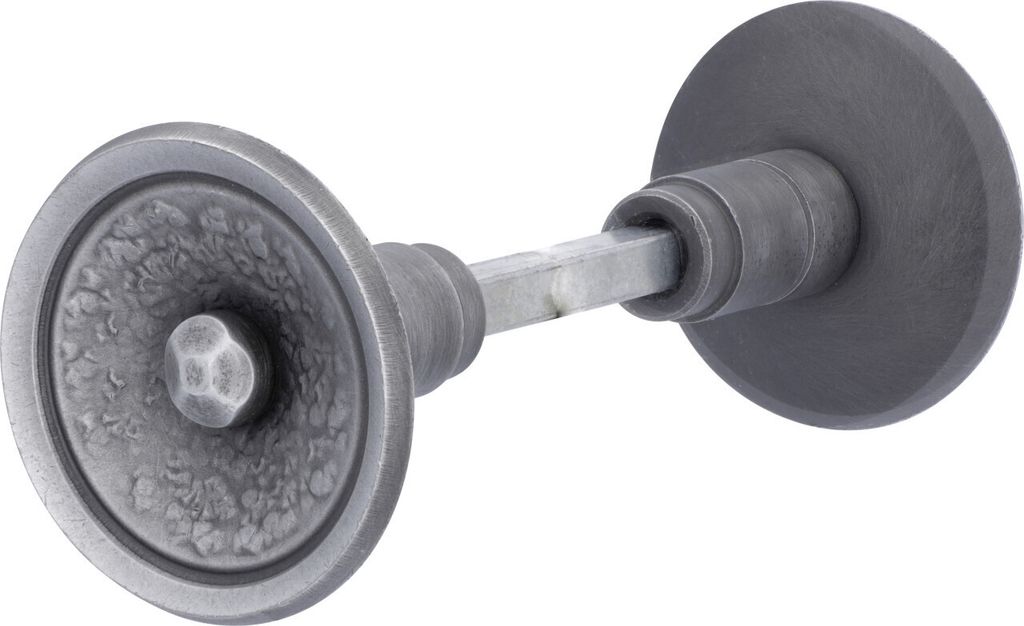 Alpertec Knopfdrückerpaar Schmiedeisen silber Produktbild 