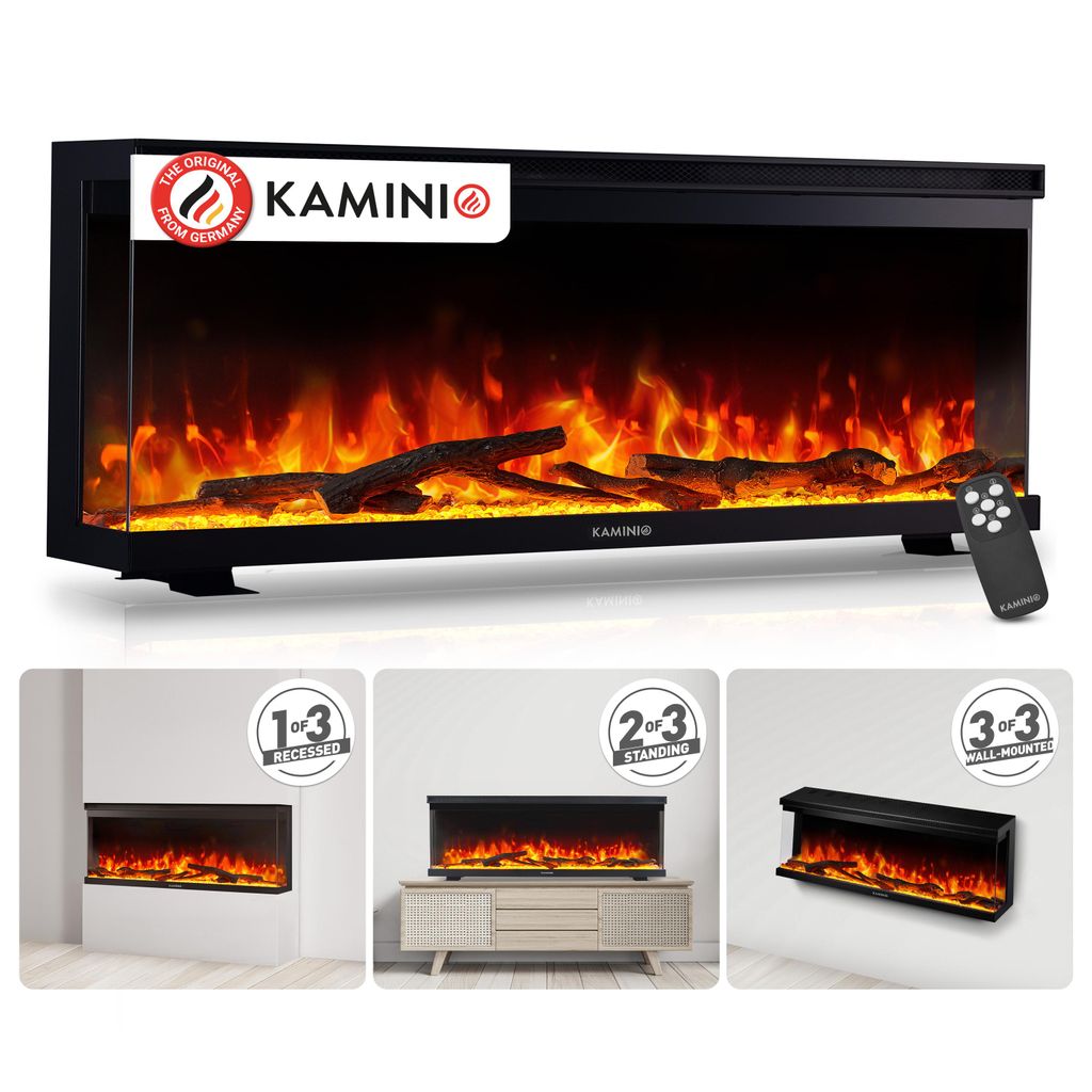 KAMINIO Elektrische haard LEA - Elektrische 3-in-1 haard Productafbeelding 