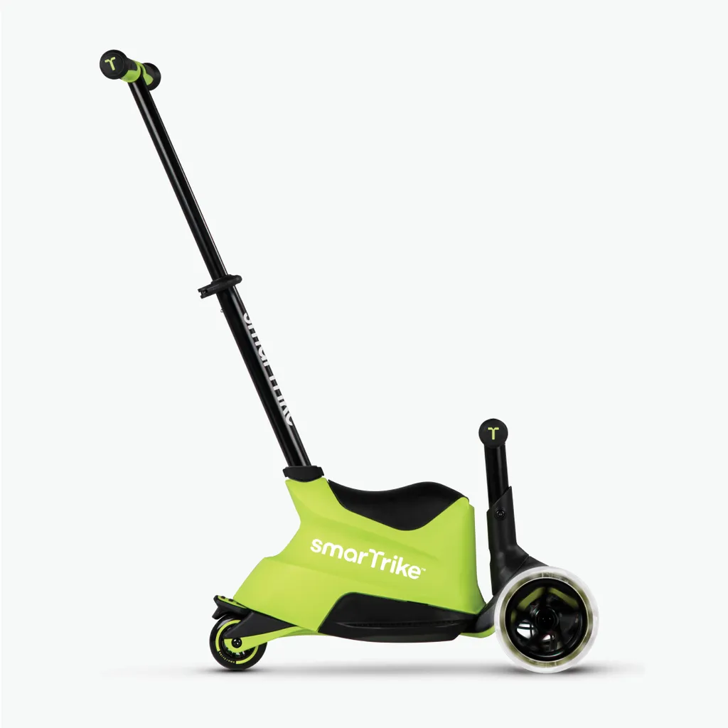 smarTrike XTEND Ride on Lime : Trottinette avec roues LED et plateau XTEND
