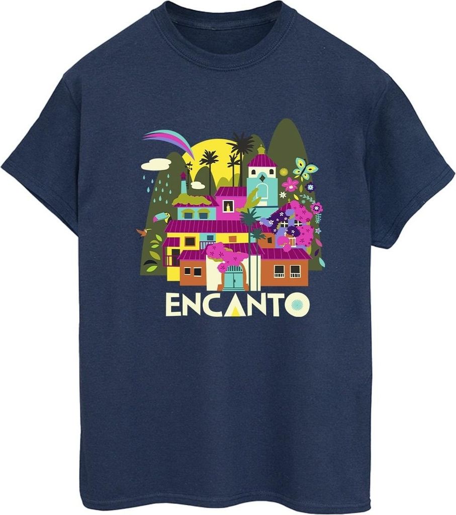 Disney - "Encanto Many Houses" T-Shirt für Damen BI22324 (XXL) (Marineblau)
