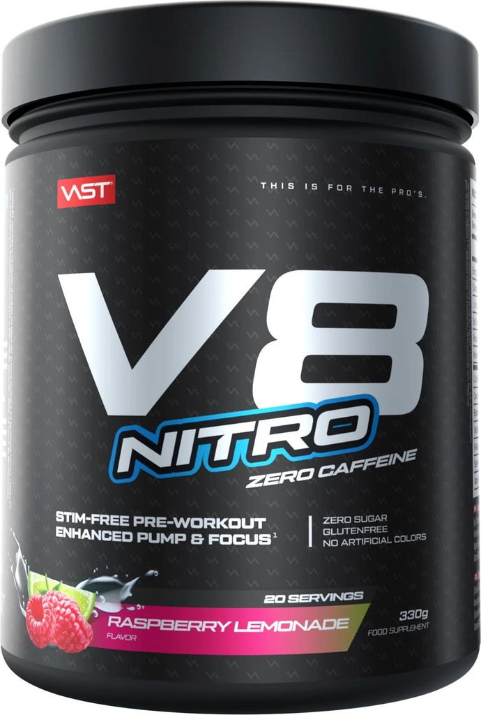 VAST V8 Nitro (20 serv) Tropical Pump - Pre-Workout - NO-Booster