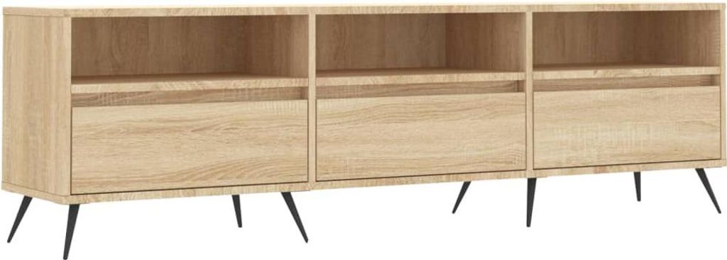 vidaXL TV-Schrank Sonoma-Eiche 150x30x44,5 cm Holzwerkstoff Produktbild 