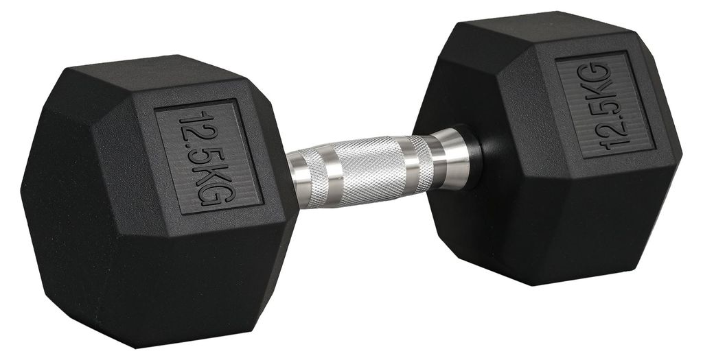 HOMCOM Hexagon Kurzhanteln Gusseisen Hanteln Griff Produktbild 