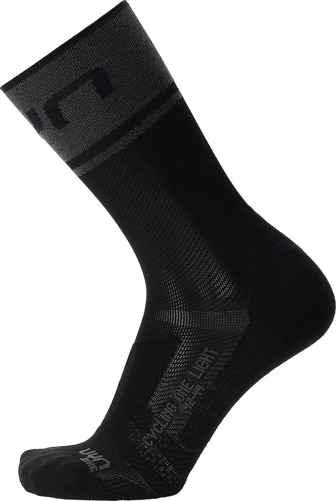 UYN Cycling One Light Fahrradsocken Damen B014 - black-anthracite 37-38