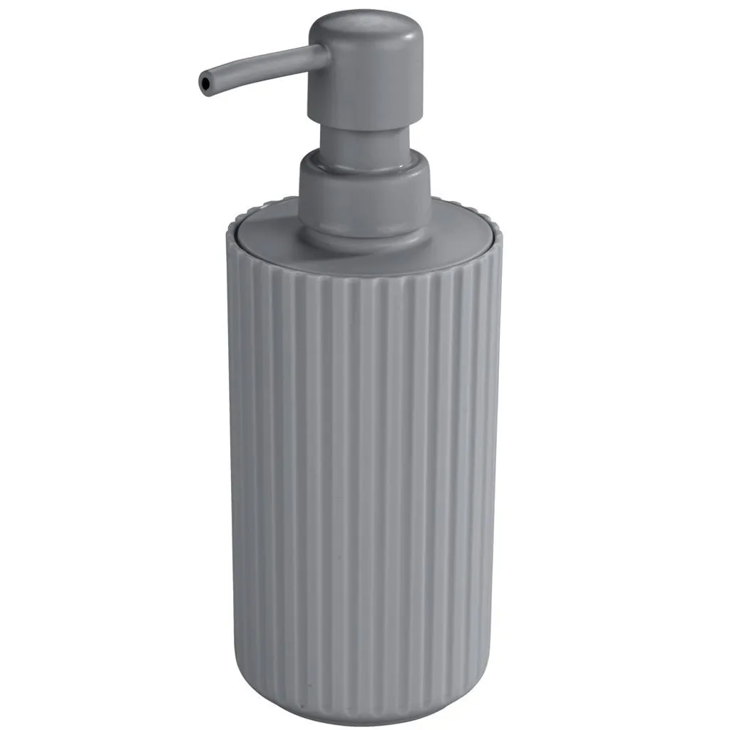 Distributeur savon liquide Minas gris mat incassable design par WENKO