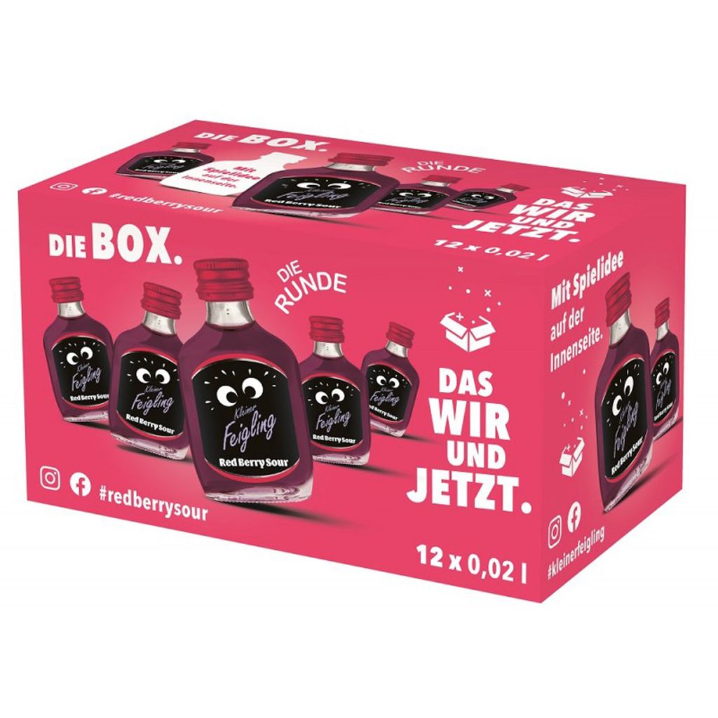 Kleiner Feigling Red Berry Sour Premium Likör Der Party Produktbild 