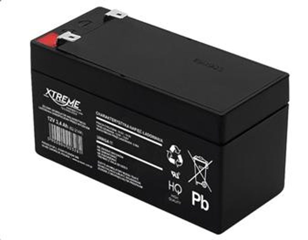 Olovená batéria 12V / 3,4Ah, gélová batéria Xtreme 82-214 Obrázok produktu 