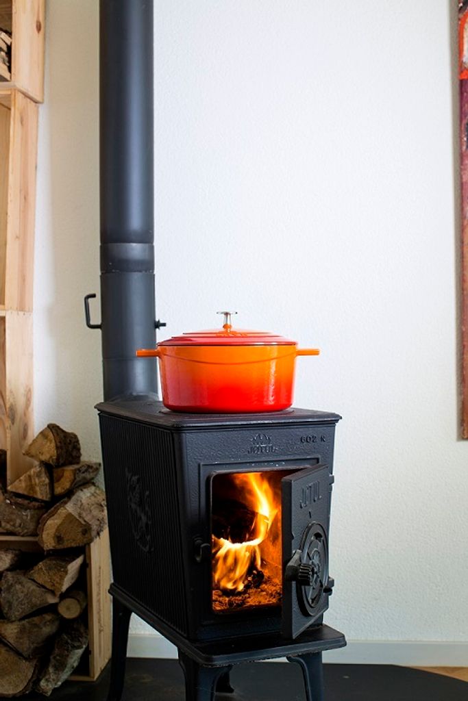 Topf aus Gusseisen, blau, Inhalt 9,8 l, Ø 32 cm LAVA Metall Produktbild 6