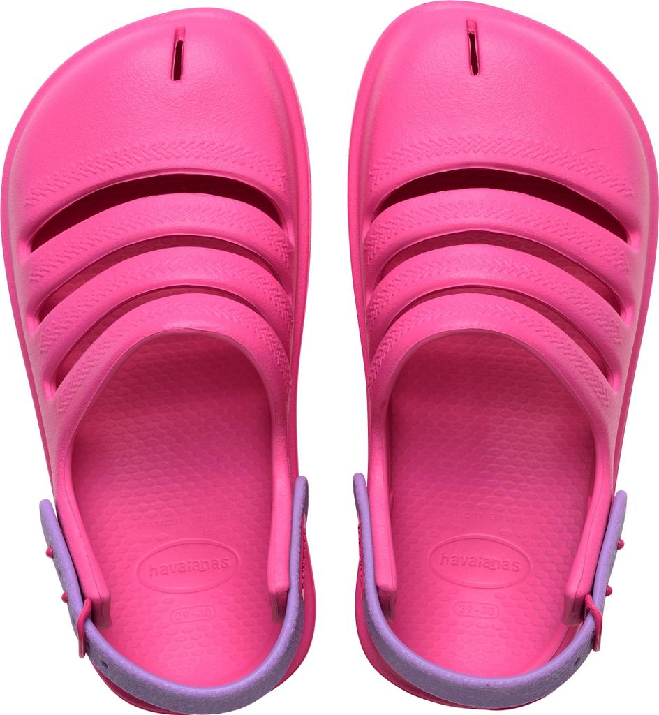 Havaianas Kinder Clog aus Synthetik mit Riemenverschluss und runder Schuhspitze