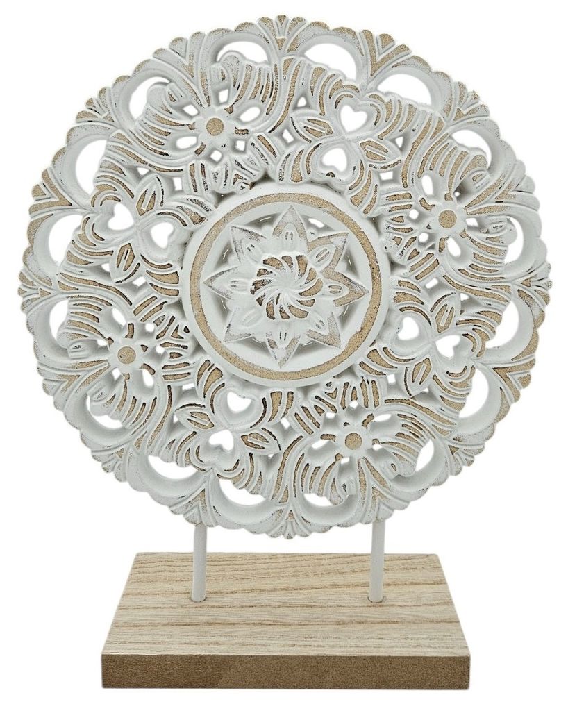 Ornament mit Sockel Aufsteller Holzbild Schabby Vintage Produktbild 