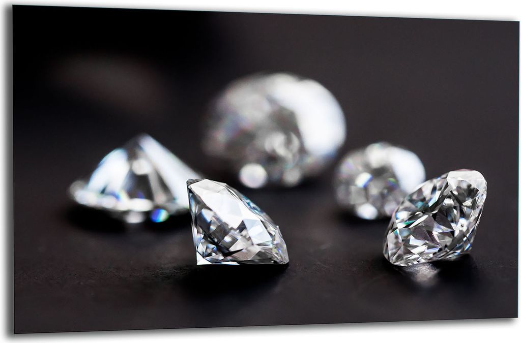 Herdabdeckplatte Glaskeramikkochfeld-Abdeckung Spritzschutz Glas 80x52 Diamant