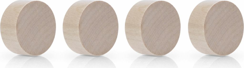 Magnetoplan Design Magnets Wood Series - Circle Ø30 - Birke - 4Stk
