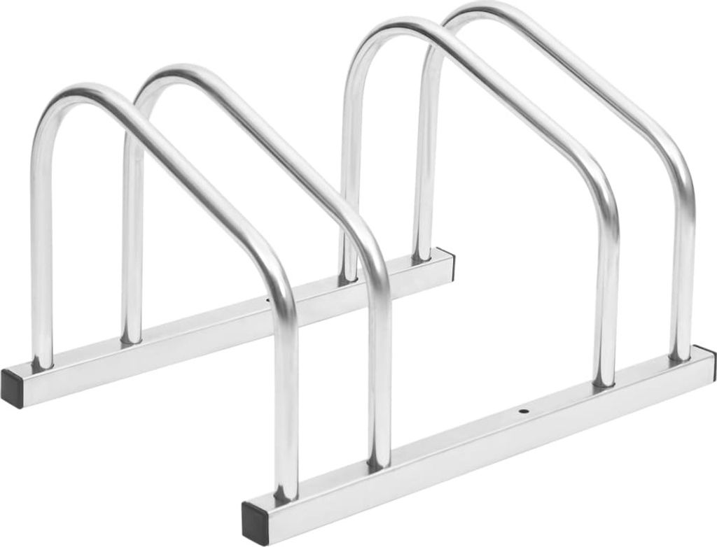 Cloris Designermöbel Fahrradständer für 2 Fahrräder Verzinkter Stahl 2024 Neu