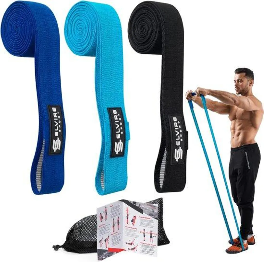 Bandes de fitness en tissu : ne roulent pas - Musculation fessiers