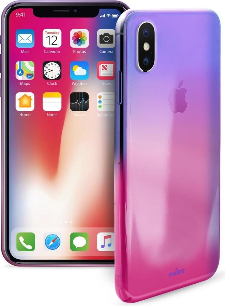 Hologram Cover Pink für Apple iPhone X/Xs