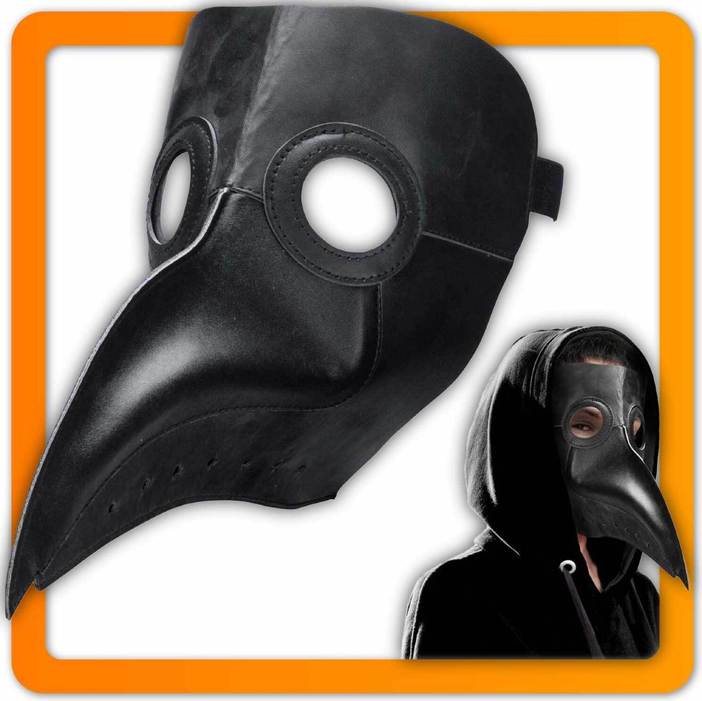 Pest Arzt Schnabelmaske Pestdoktor Steampunk Maske für Produktbild 
