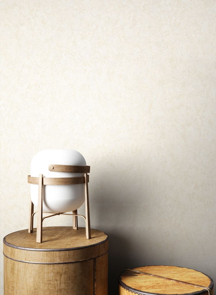 NEWROOM Tapete Beige Vliestapete Beton - Betontapete Industrial Struktur Einfarbig Unitapete Uni