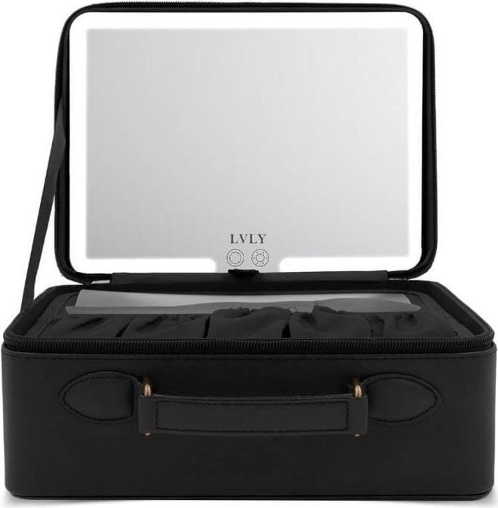 LVLY Kosmetikkoffer mit LED-Spiegel  ca. 26 x 20 x 11 cm - Produktbild 