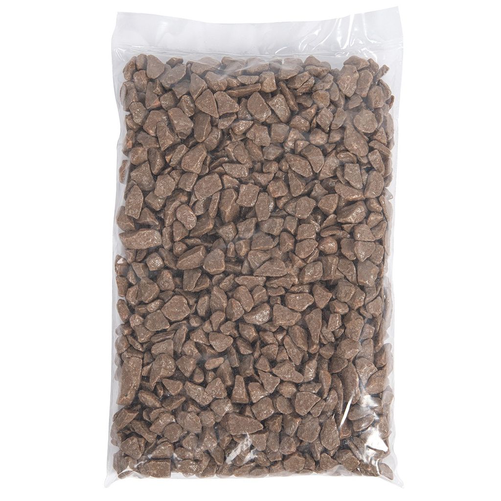 Dekosteine Farbsteine 9-13mm - 1kg Bunte Steine ERDBRAUN