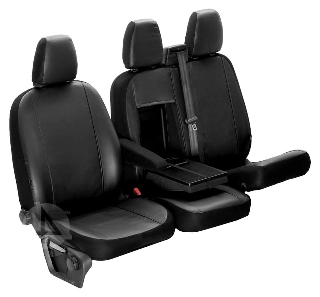 Kunstleder Sitzbezüge VIP für 1+2 (3-Sitzer) passend für Ford Transit Custom / Tourneo