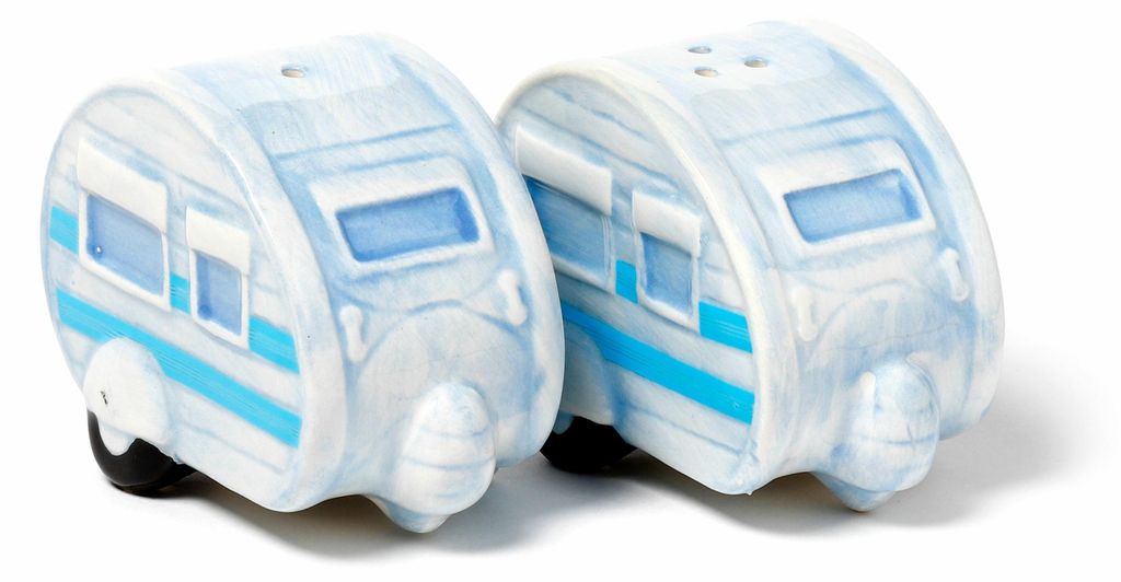 Puckator Salz- und Pfefferset - Urlaubswohnwagen - Keramik Produktbild 