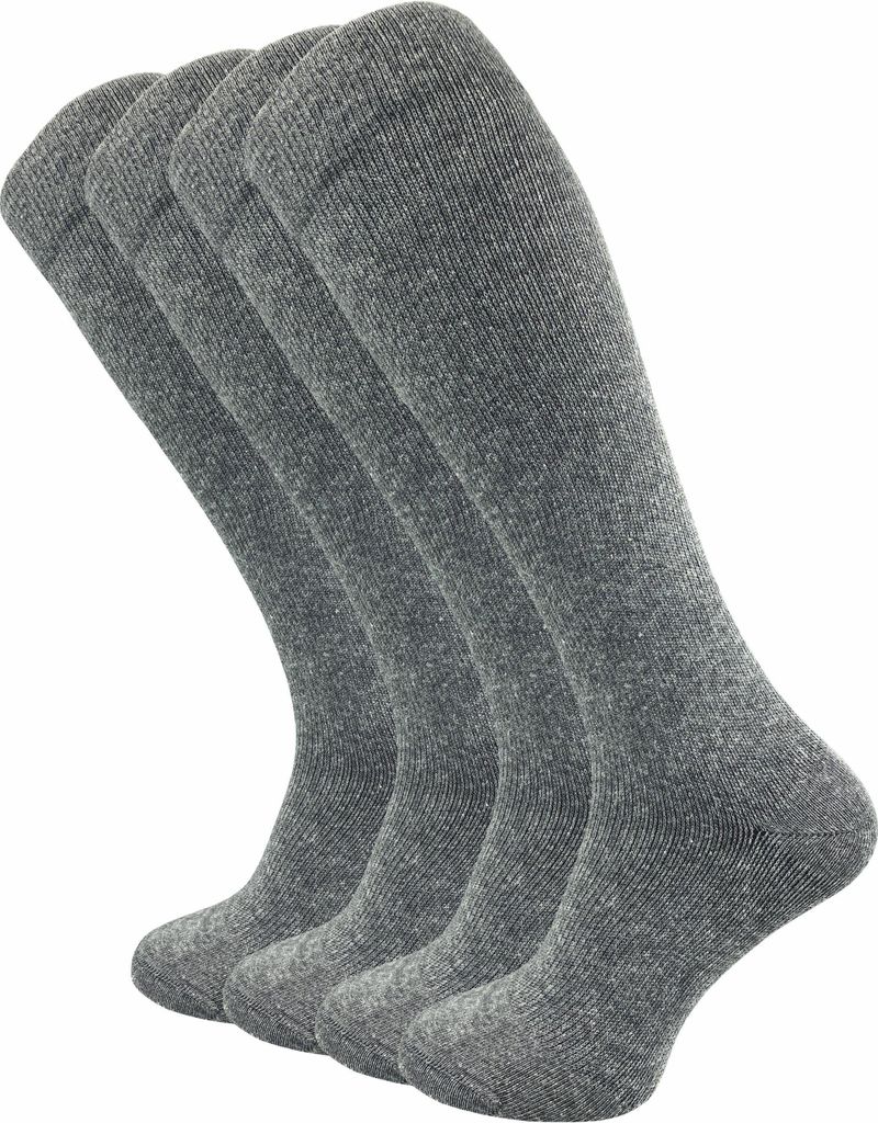 Gawilo Kompressionsstrümpfe zum Reisen, Sport & lange Sitzen | Venenfreundlich | Damen & Herren (4 Paar), Dunkelgrau / 43 - 46