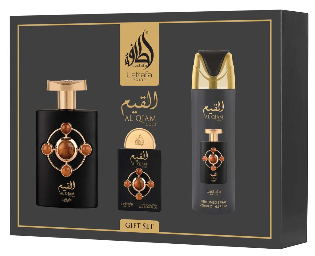 Zestaw Lattafa Al Qiam Gold Edp 100ml + Edp 20ml + Obrázok produktu 
