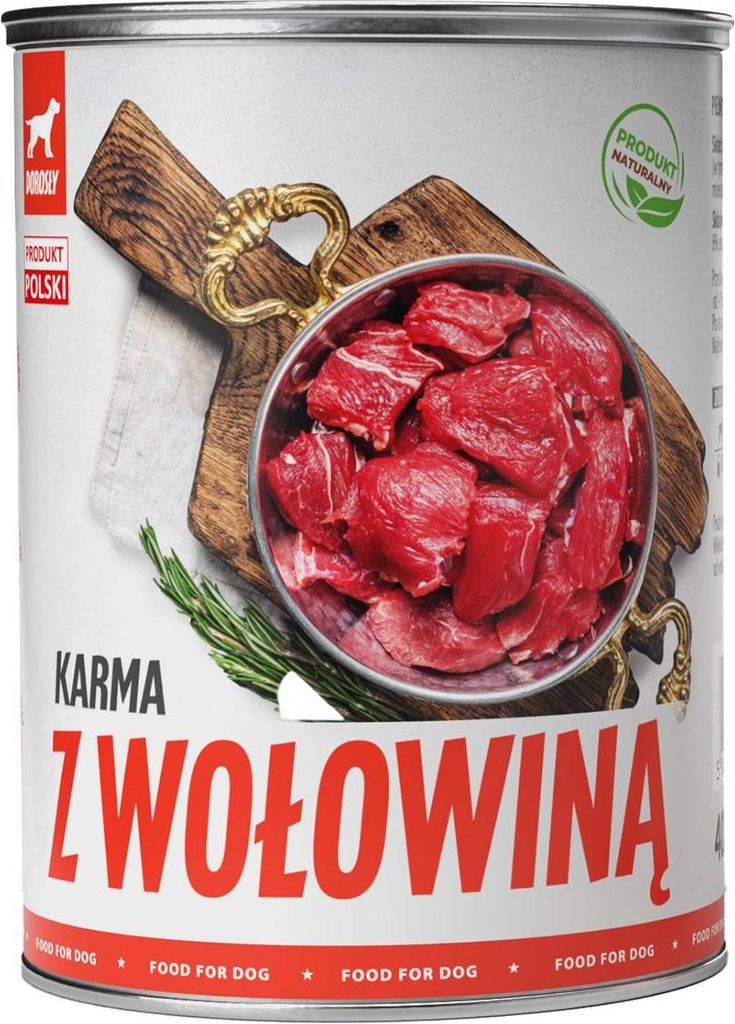 Hundefutter - Nassfutter für Hunde - Dose Rindfleisch - Produktbild 