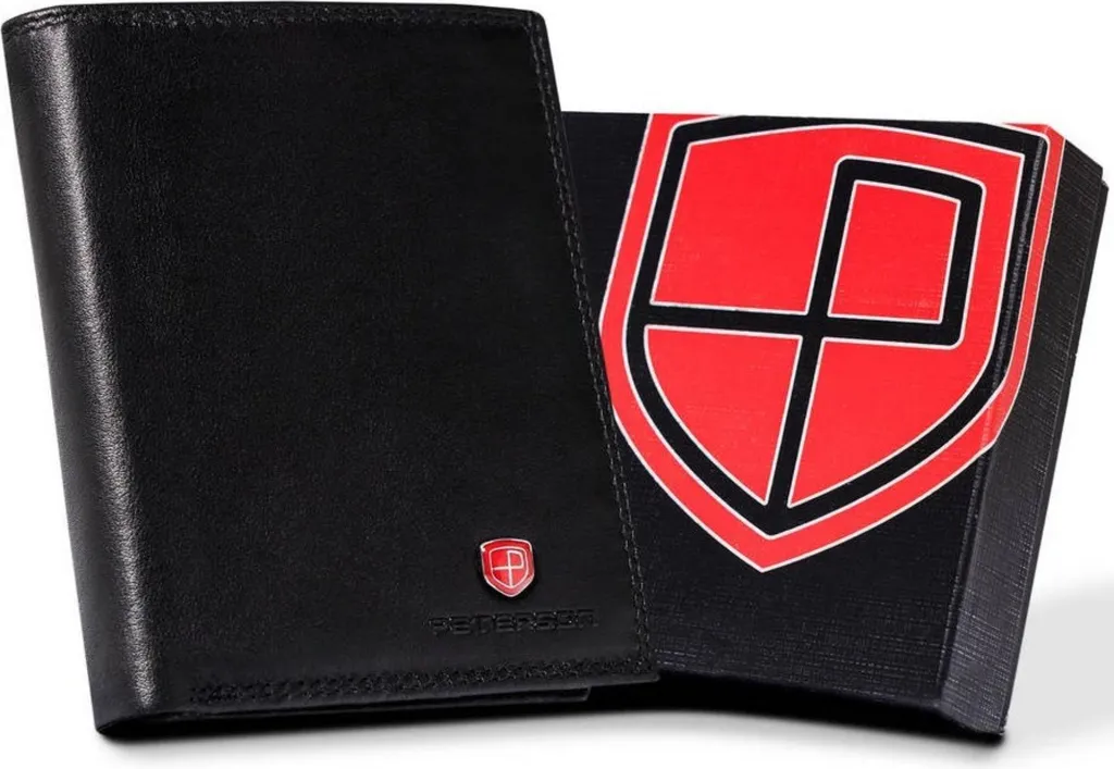 Portafoglio Peterson Uomo in Vera Pelle DHPTNMR14CN64397 con RFID