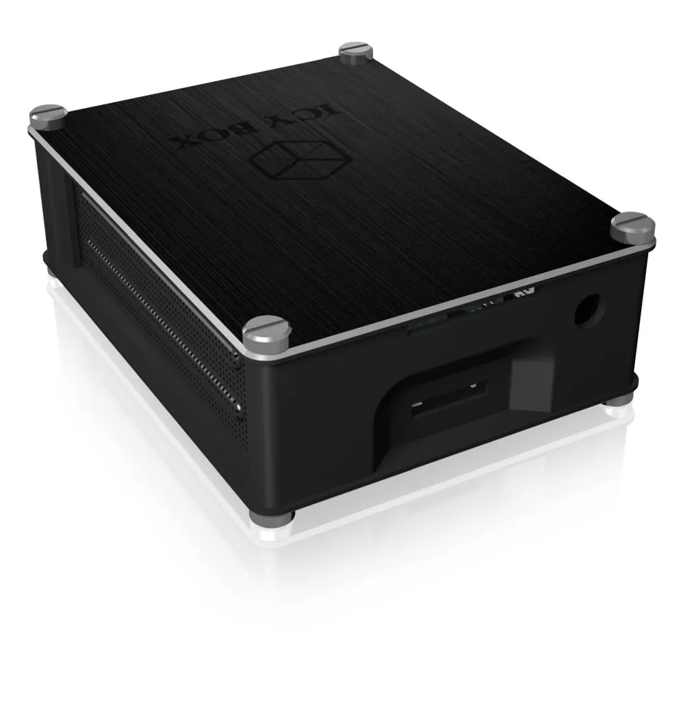 Icy Box IB-RP110 Boîtier de Protection Noir pour Raspberry Pi 4 B