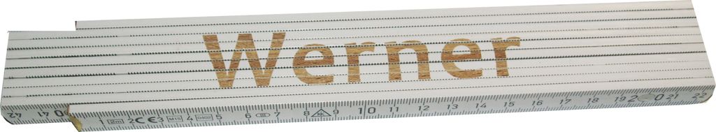 Zollstock Werner 2 m weiß