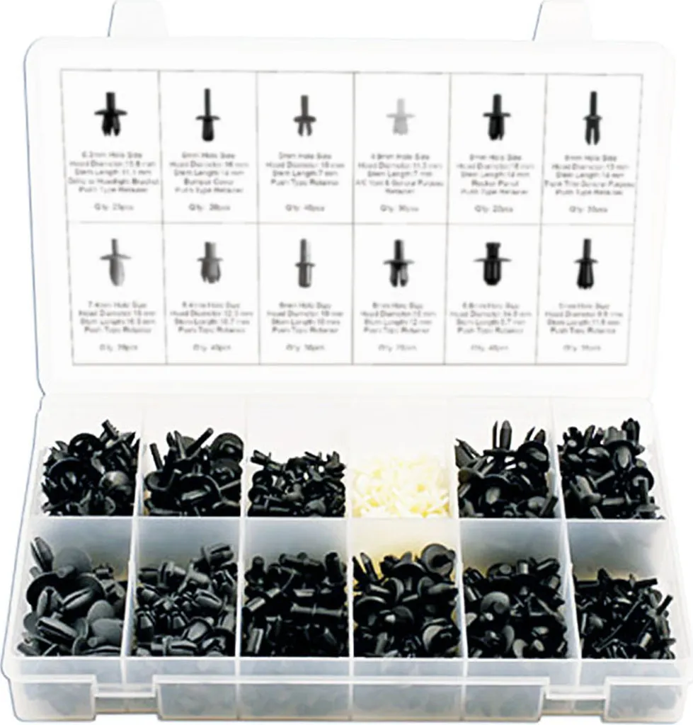 Kit 350 clips de fixation automobile pour VW Audi Volvo Ford et Mercedes