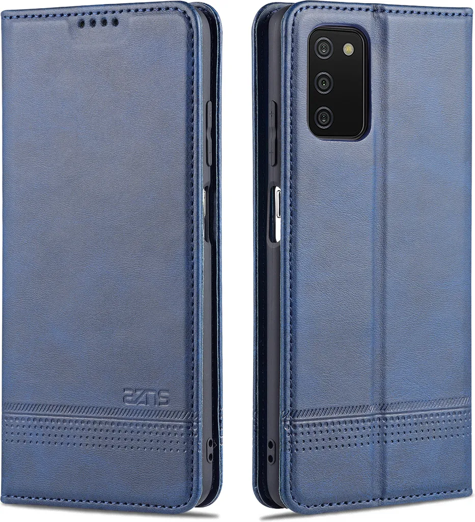 Cover Samsung A03S Blu Portafoglio - Custodia Flip Elegant Wallet
