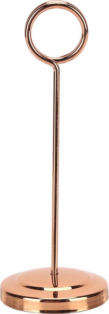 Tischnummer Halter Edelstahl langlebig verblassen resistent leichtes Bild Clip für Hotel Restaurant15,5cm Rose Gold