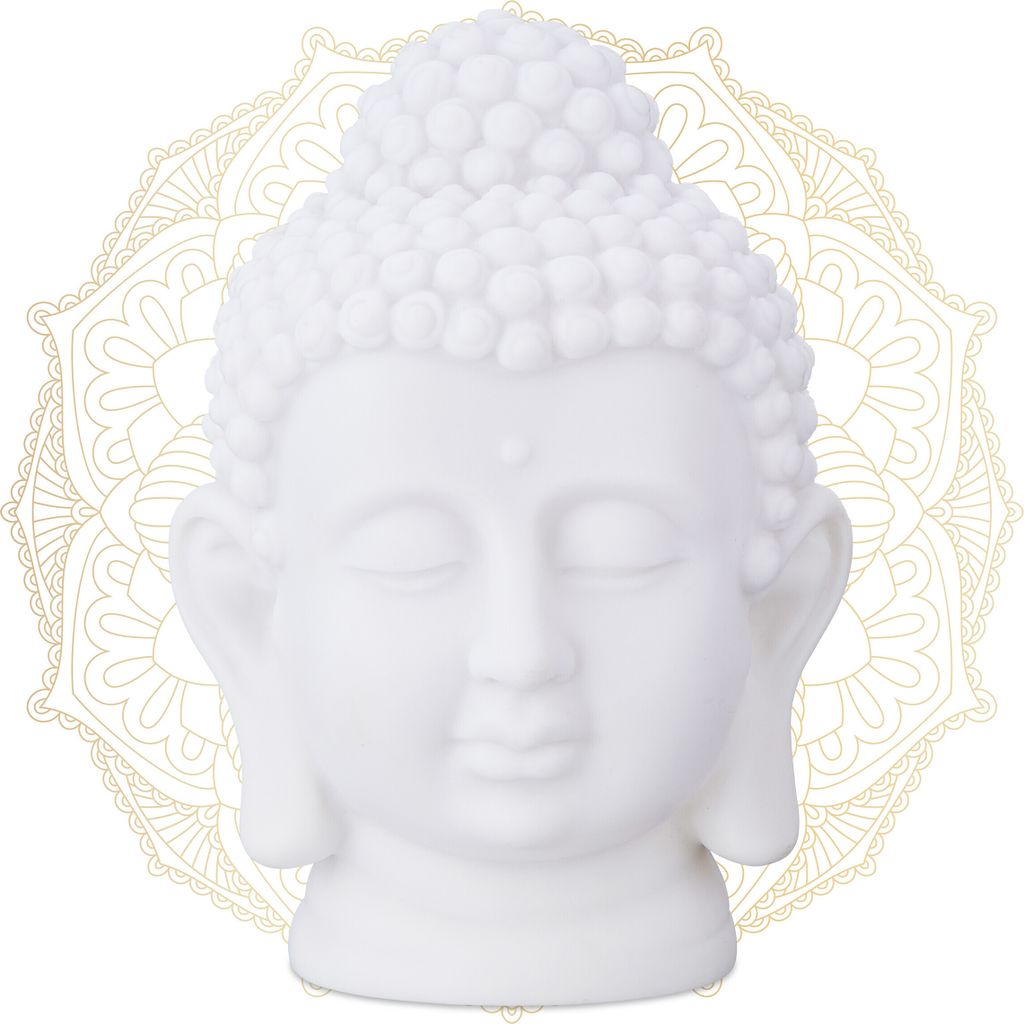 relaxdays 2 x Buddha Kopf
