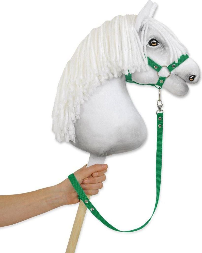 Halteleine für Steckenpferd – Konfirmationsleine – Langlebig und schmutzabweisend, 64,5 cm, grün