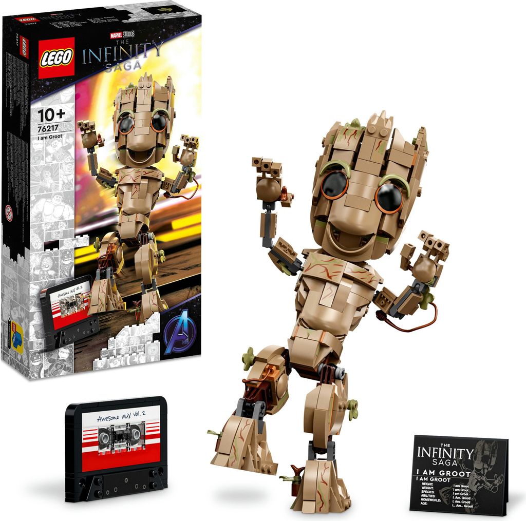 LEGO Marvel Ich bin Groot Spielzeug zum Bauen, Set mit Baby Produktbild 