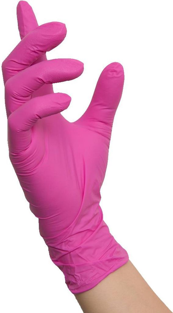 1000 Nitras CANDY WAVE Nitrilhandschuhe | Gr. S | pink | Einweghandschuhe
