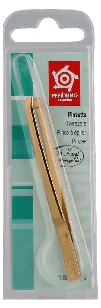 pincette droite 8 cm acier or Image du produit 