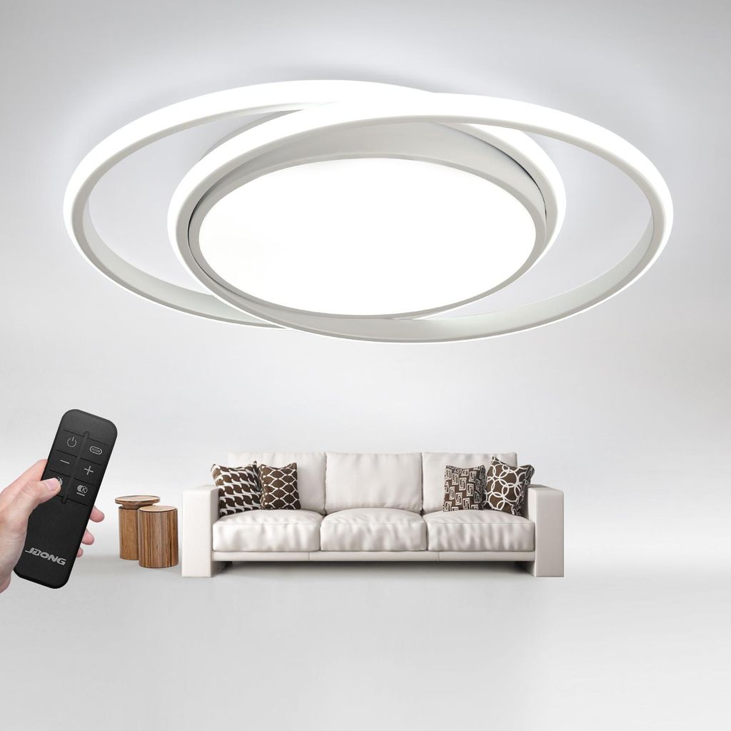 LED Deckenlampe Kinderzimmer 54W Weiß Deckenleuchte Dimmbar Produktbild 