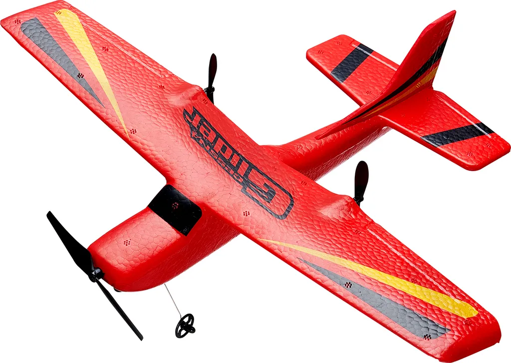 Avion Télécommandé Débutant 2 Canaux - Planeur RC Facile à Piloter Bleu