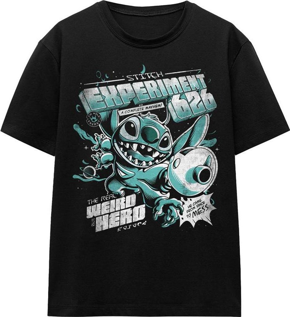 Lilo & Stitch - "Experiment 626" T-Shirt für Damen TV19877 (S) (Schwarz)