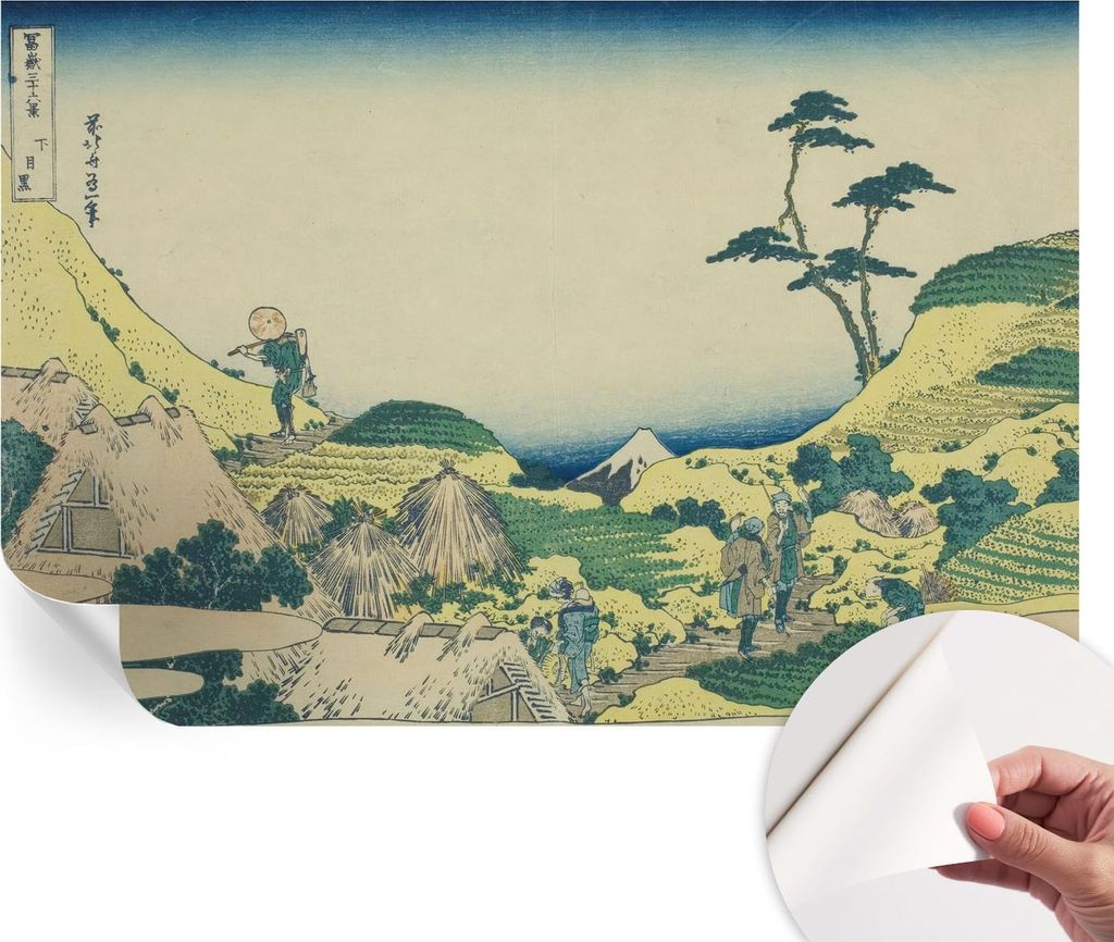 Selbstklebende Wandtapete - Dekorative Tapete für Wohnzimmer - Klebefolie für Wandbilder - Tapetenfolie für Wanddekoration - 104x70 cm - Ländli...