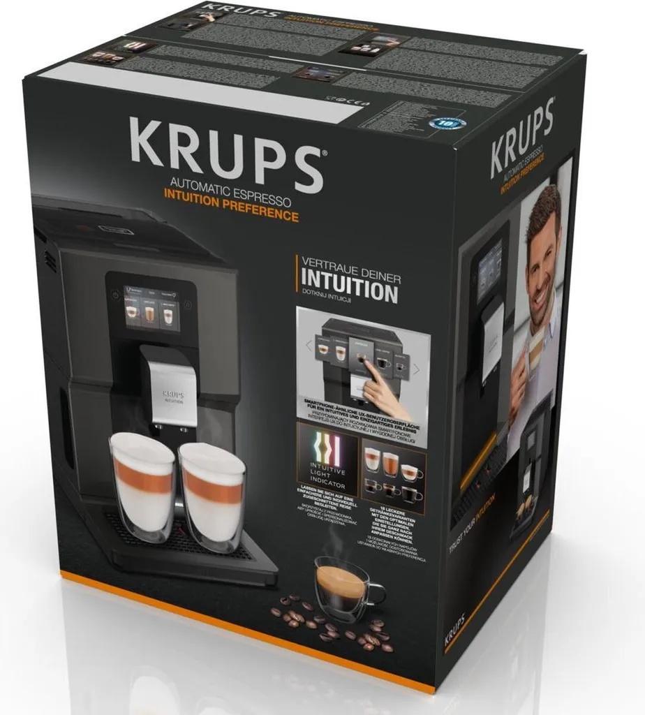 Krups intuition preference. Кофемашина krups intuition preference ea873810 (new). ea872a10.