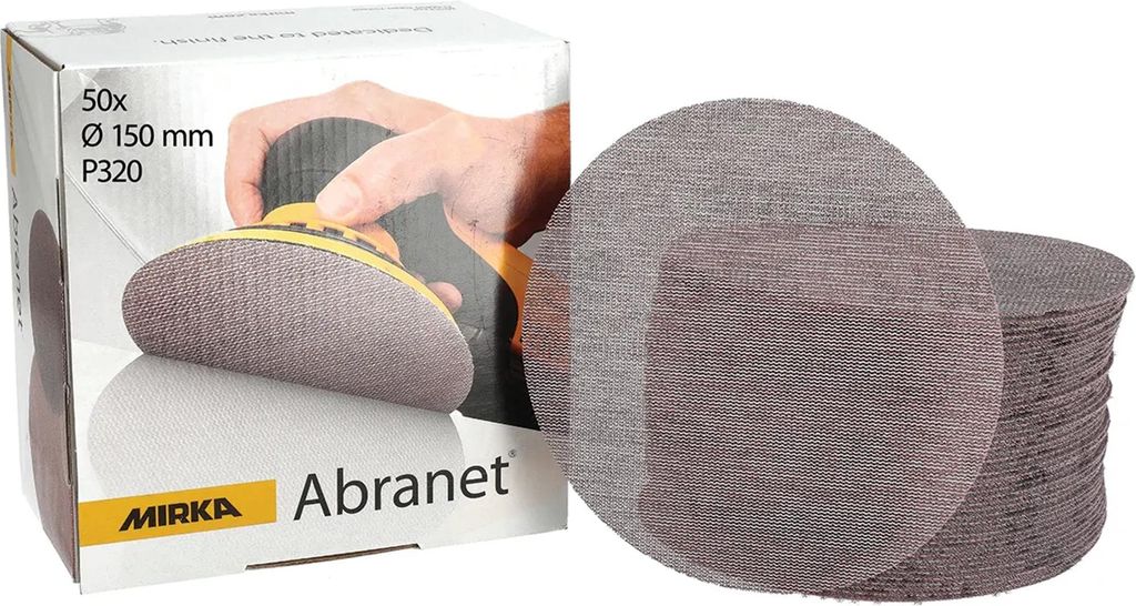 Mirka - Or 6-Pliage Disques Perforés BÂTON P400 150 Mm (100 Pièces