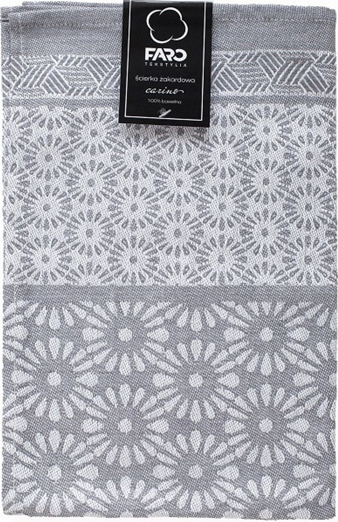 Küchentuch Geschirrtuch Jacquard 100% Baumwolle Carino 40x60 02 Grau Weiss