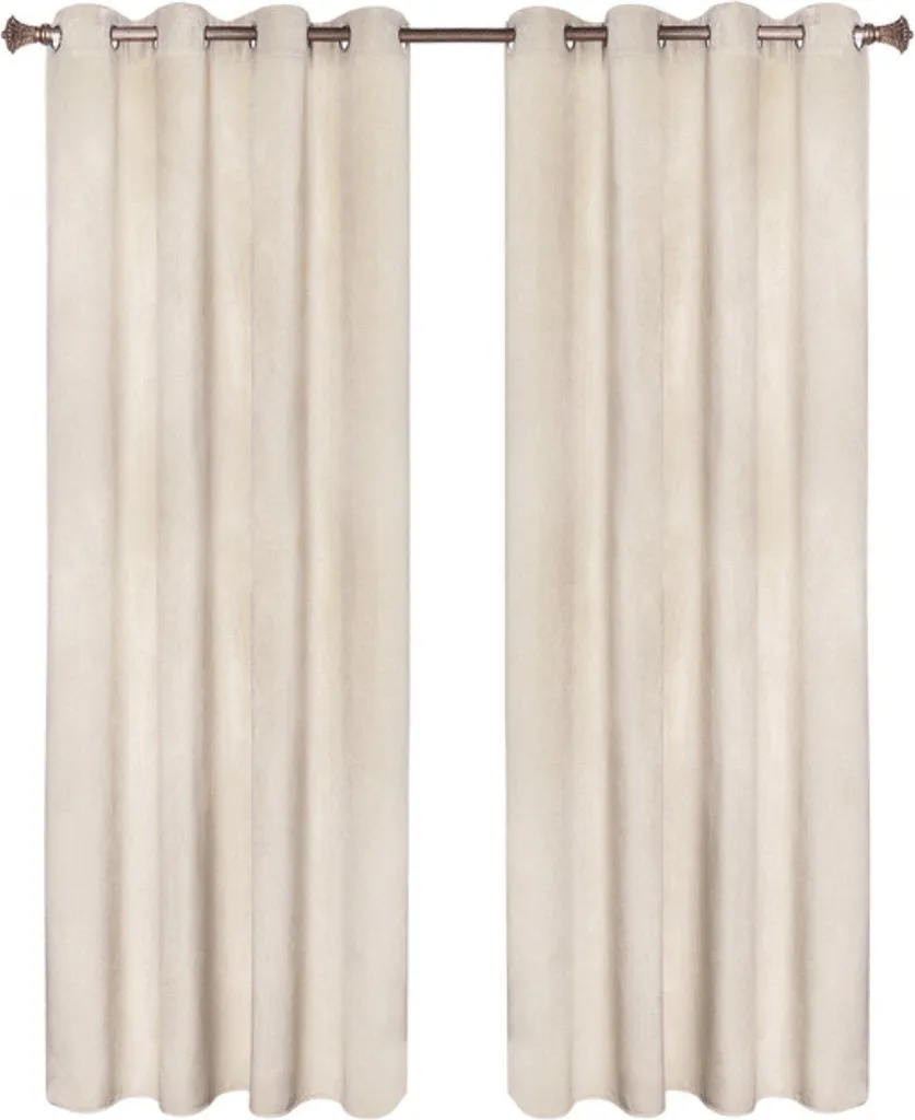 Rideaux pour Sommeil Profond Beige 140x245 cm Occultant et Isolant