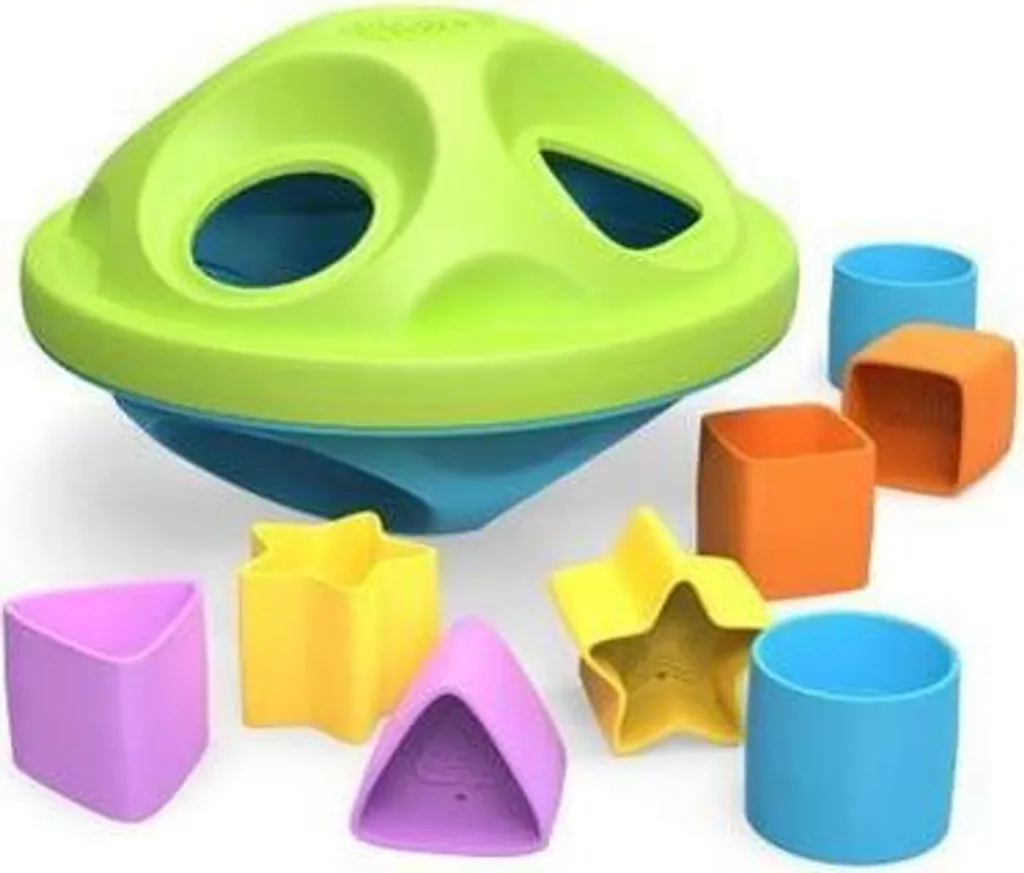 Trieur de Formes Écologique Sans BPA - Set de 9 Pièces Multicolores