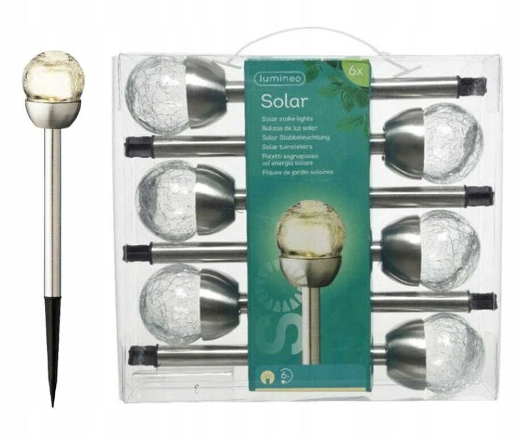 Solarbetriebene Außenlampe 24,5 cm 6 Stk. Produktbild 